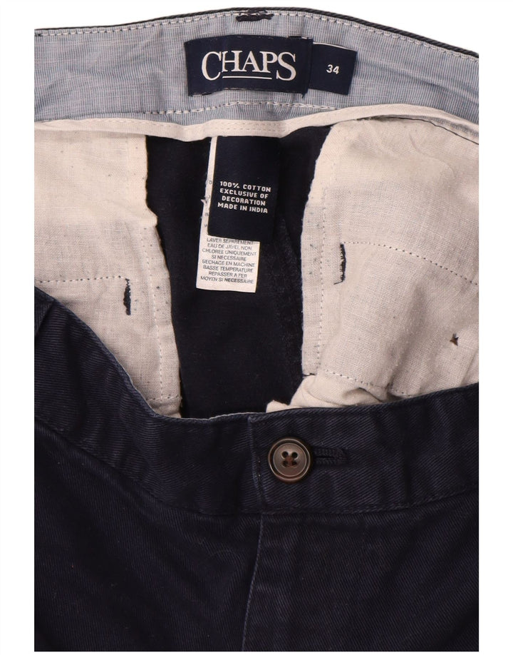 Męskie spodenki chino CHAPS W34, duże, granatowe, bawełniane