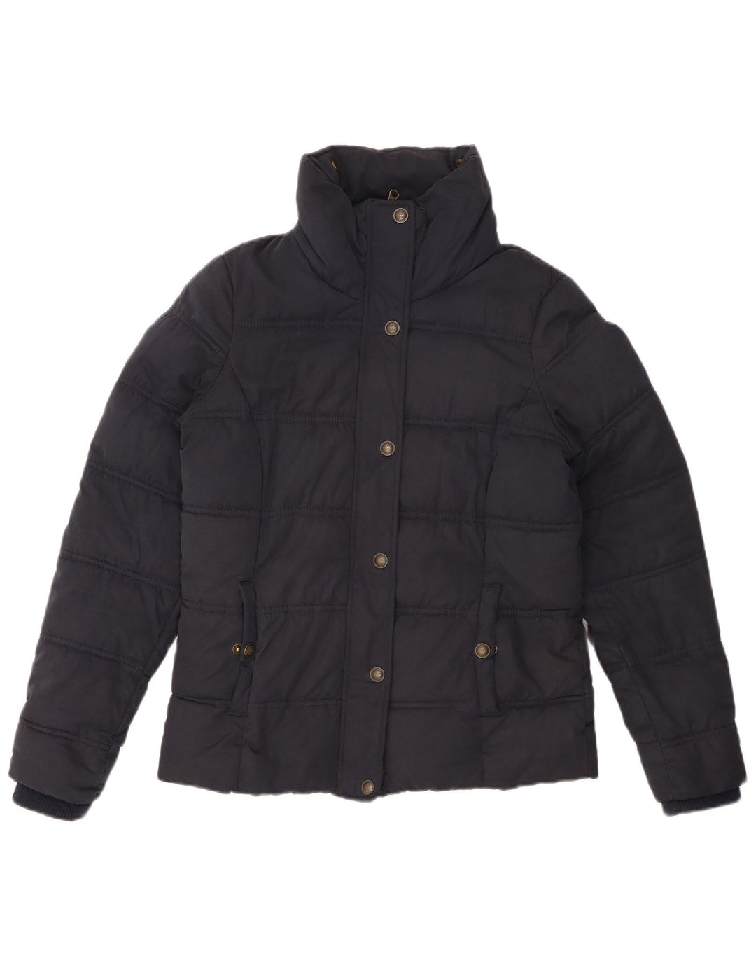 FAT FACE Womens Loose Fit Padded Jacket UK 10 Small  Navy Blue Polyester