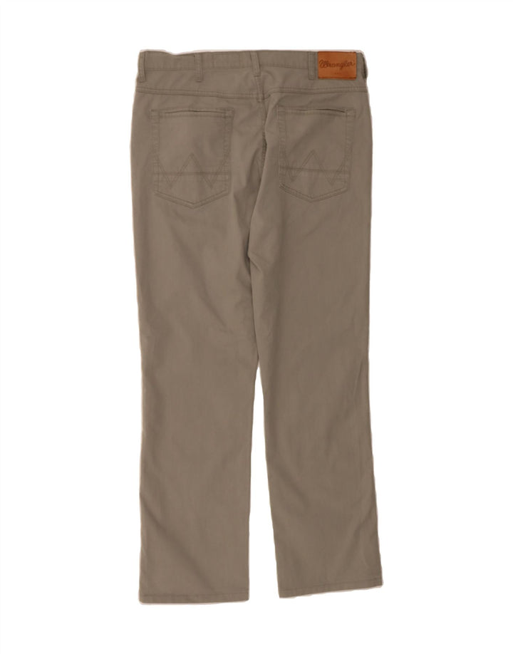 WRANGLER Mens Straight Casual Trousers W34 L30 Grey Vintage Wrangler and Second-Hand Wrangler from Messina Hembry 