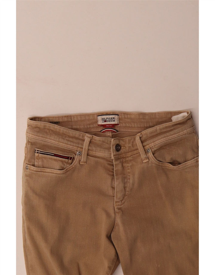 TOMMY HILFIGER Womens Slim Jeans W29 L27  Beige Cotton