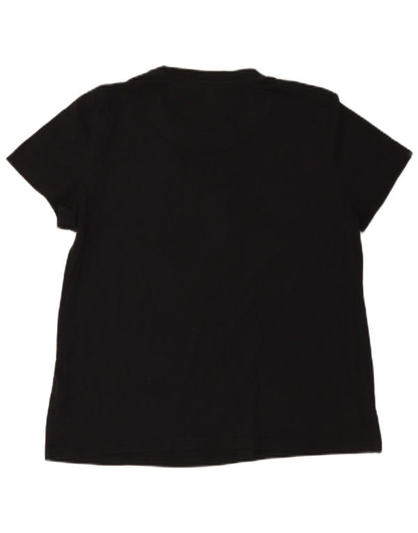 Damska koszulka z grafiką ADIDAS Top UK 20/22 XL, czarna bawełna