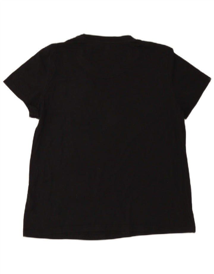 Damska koszulka z grafiką ADIDAS Top UK 20/22 XL, czarna bawełna