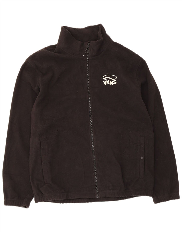 Męska kurtka polarowa Vans Graphic UK 42 XL, czarna, poliester