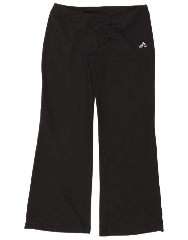 Damskie spodnie dresowe ADIDAS Clima 365 Flare UK 18 XL, czarny poliester