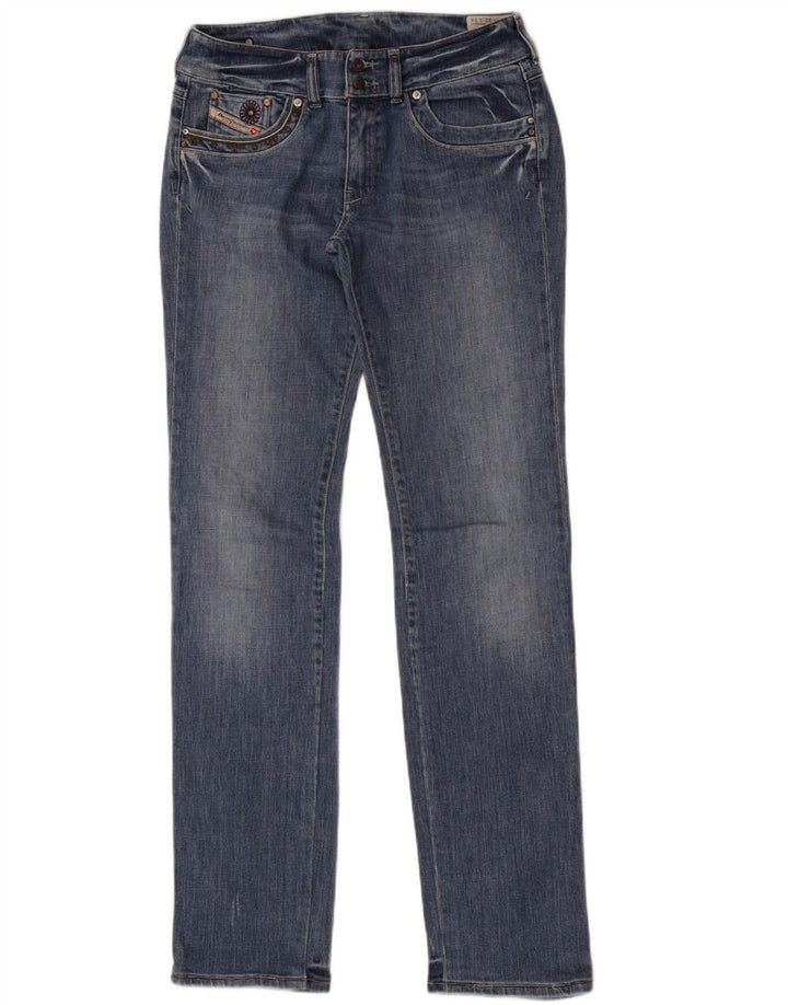 Damskie jeansy Diesel Ronhar Straight W32 L34 Niebieskie bawełniane