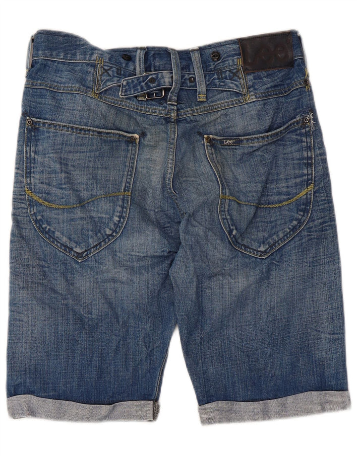 Męskie zielone spodenki dżinsowe Lee W29 Small, niebieskie, bawełniane
