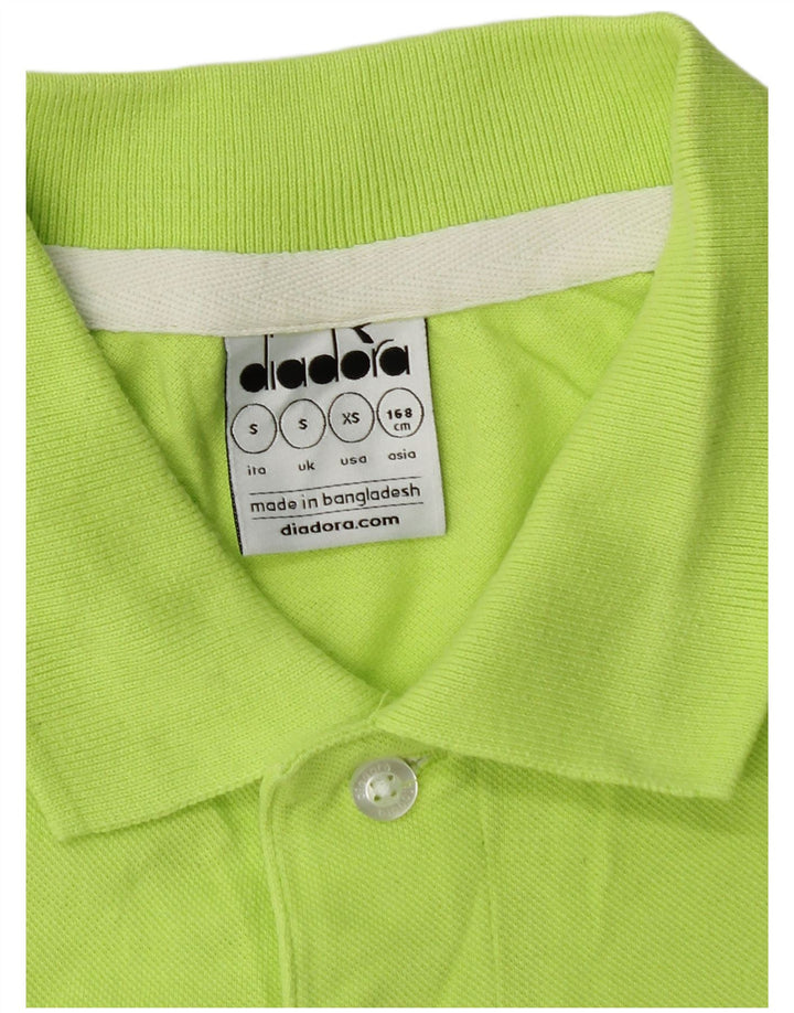 Męska koszulka polo DIADORA, mała, zielona, bawełniana