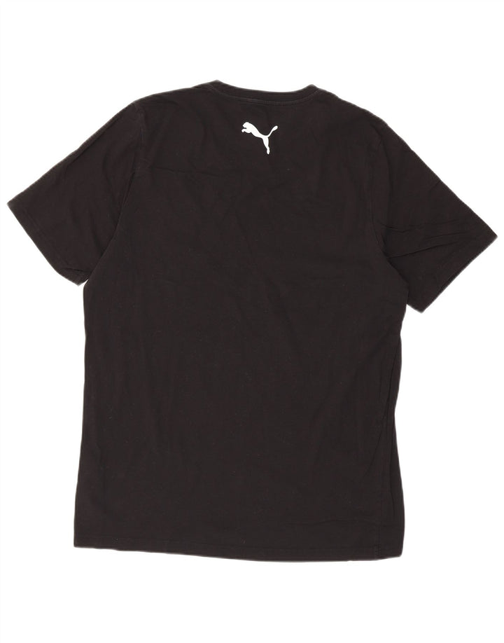 T-shirt męski Puma, duży, czarny, bawełniany