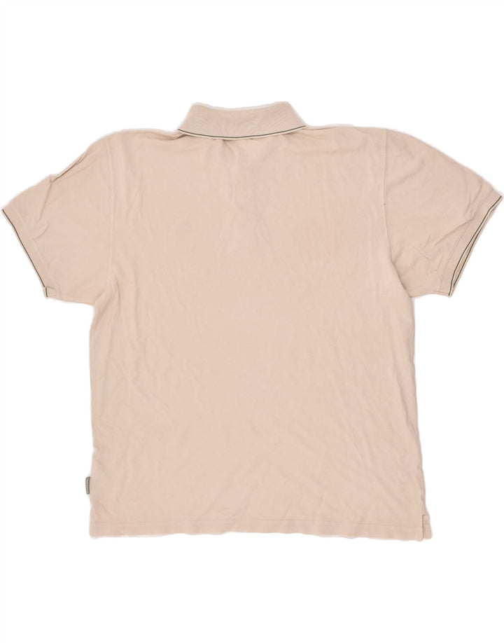 REEBOK Mens Polo Shirt Large Beige | Vintage Reebok | Thrift | Second-Hand Reebok | Used Clothing | Messina Hembry 