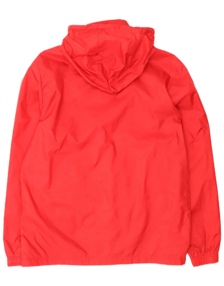 Męska kurtka przeciwdeszczowa Adidas z kapturem UK 38 Średni czerwony nylon