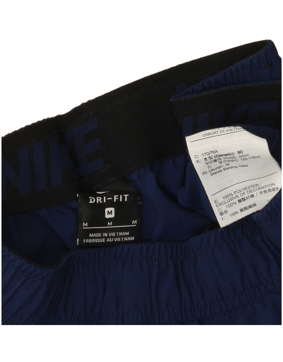 Męskie spodenki sportowe NIKE Dri Fit Graphic, średni granatowy poliester
