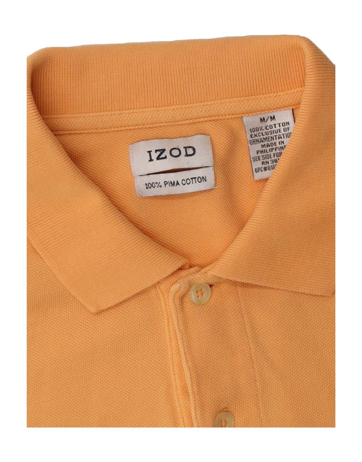 IZOD Mens Polo Shirt Medium Orange Cotton Vintage Izod and Second-Hand Izod from Messina Hembry 