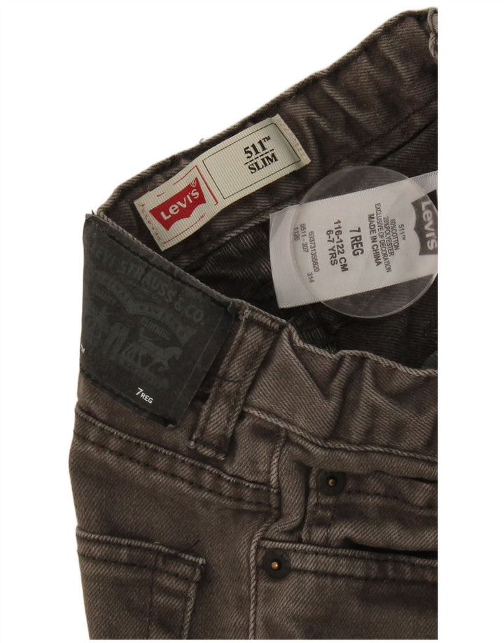 Levi's Boys 511 Slim Jeans 6-7 lat W20 L20 Zielona bawełna