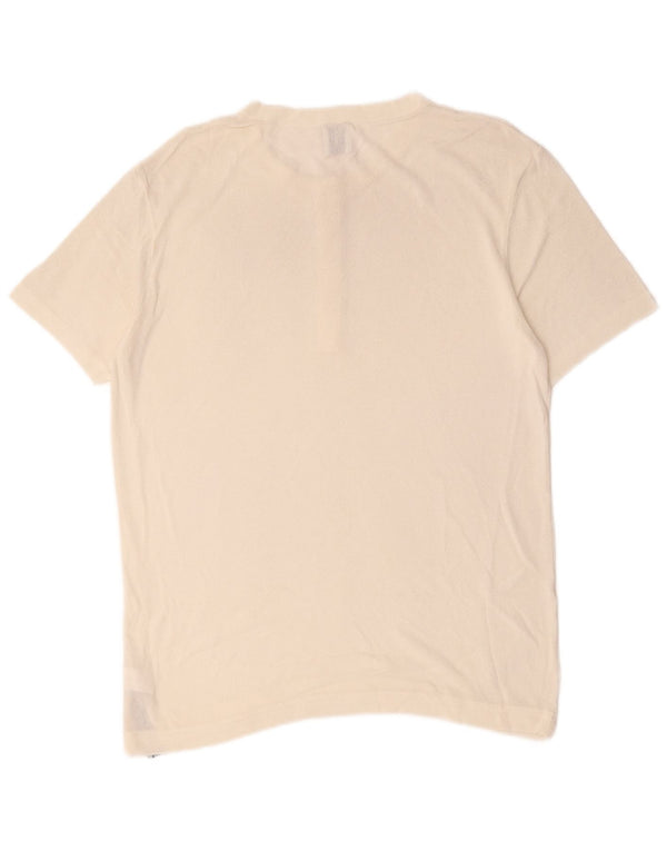 Męski T-shirt Zara, duży, biały, wiskoza