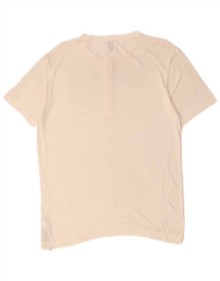 Męski T-shirt Zara, duży, biały, wiskoza