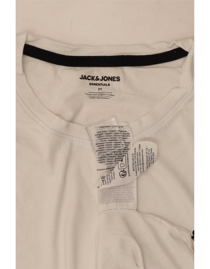 T-shirt męski Jack & Jones, średni, biały, bawełniany