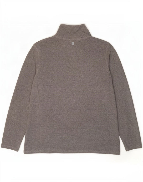 Damski sweter polarowy Mountain Warehouse z szalowym dekoltem, UK 18 XL, szary poliester
