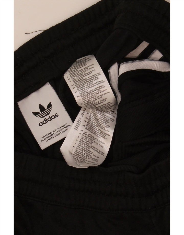 Męskie spodnie dresowe Adidas, średnie czarne, bawełniane