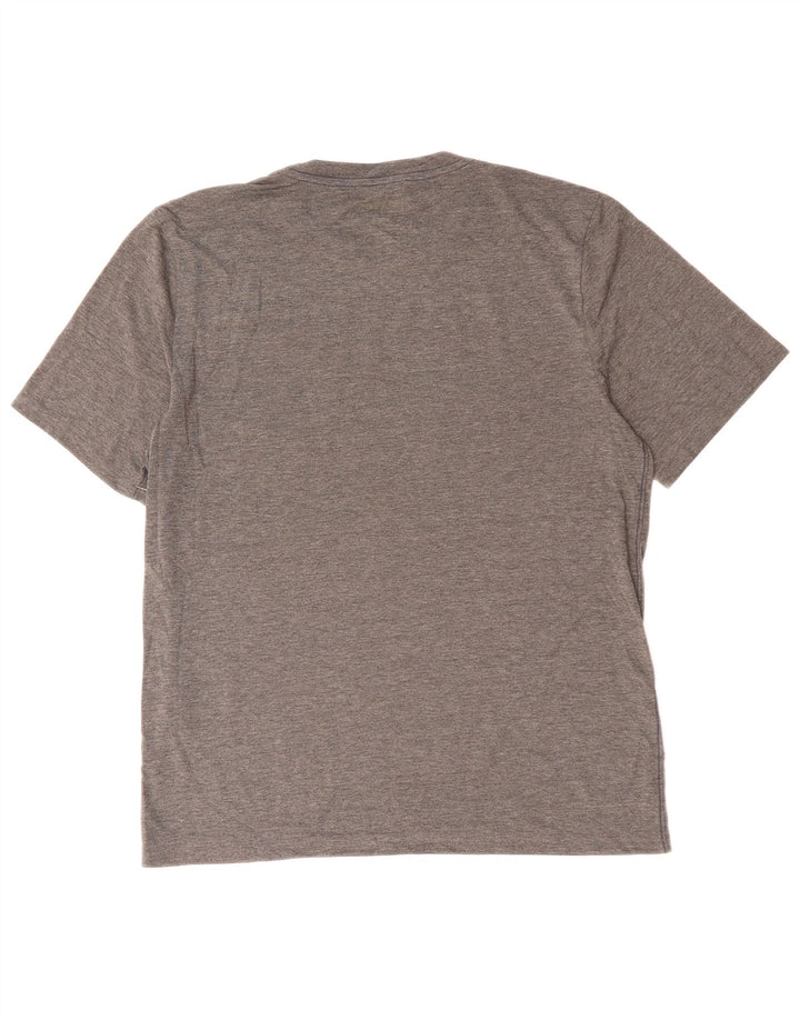 L.L.BEAN Męski lekko dopasowany T-shirt z grafiką, mały, szary nakrapiany