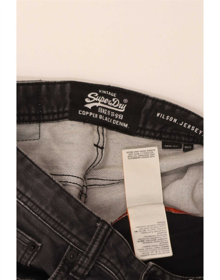 Męskie jeansy Superdry Wilson Slim W30 L32 Szara bawełna