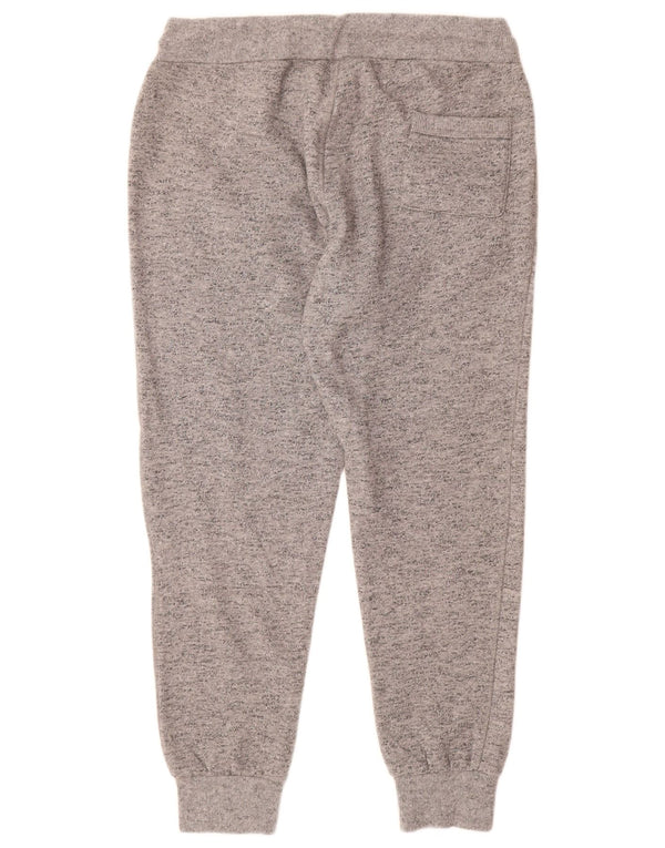 Damskie spodnie dresowe Superdry Joggers UK 16, duże, szare, nakrapiane, bawełniane