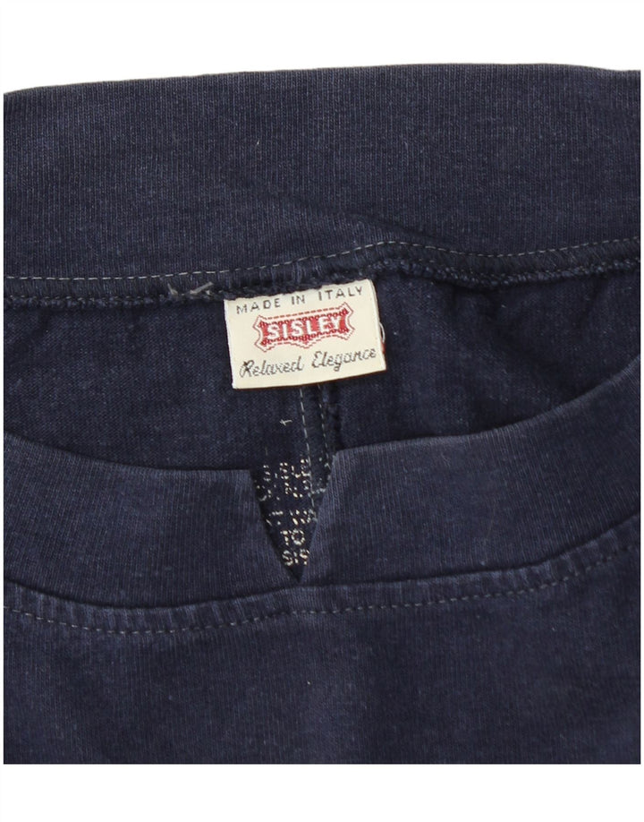 Damska bluza oversize Sisley z grafiką UK 14, średni granat