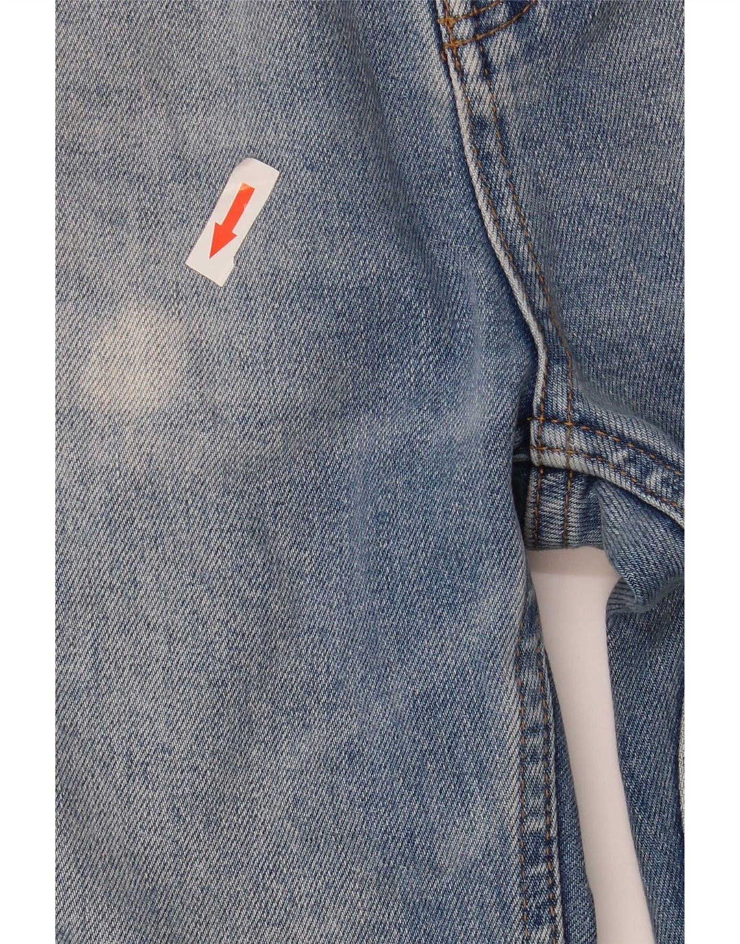 Vintage damskie jeansy rozkloszowane EU 36 małe W25 L32 niebieska bawełna