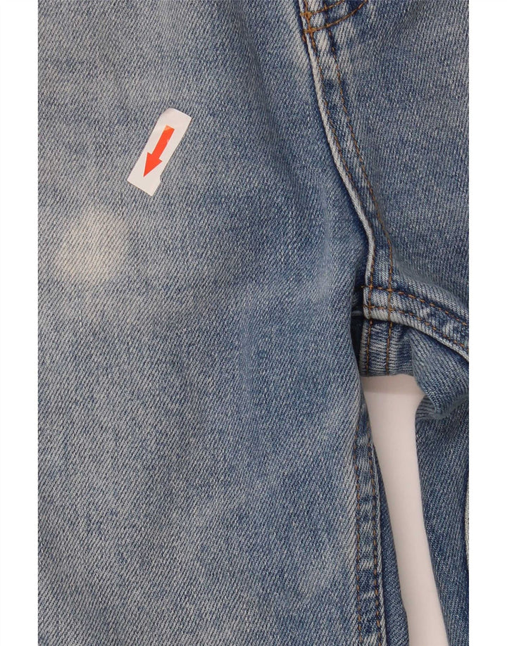 Vintage damskie jeansy rozkloszowane EU 36 małe W25 L32 niebieska bawełna