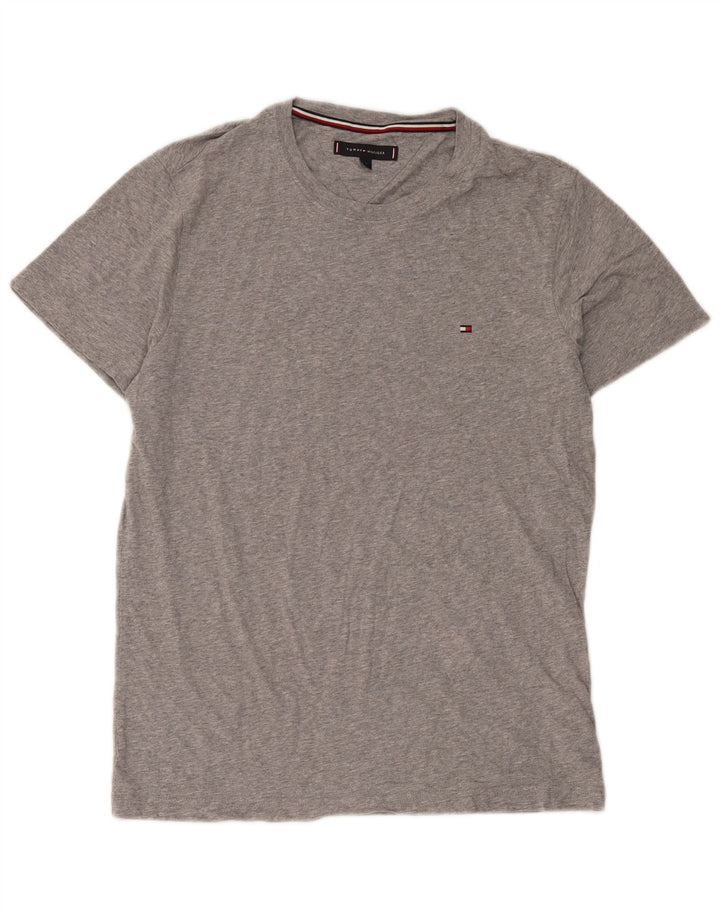 T-shirt męski Tommy Hilfiger Top średnioszary, bawełniany