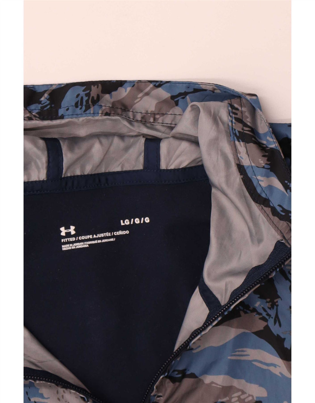Męski dres z kapturem Under Armour, duży, granatowy, kamuflaż
