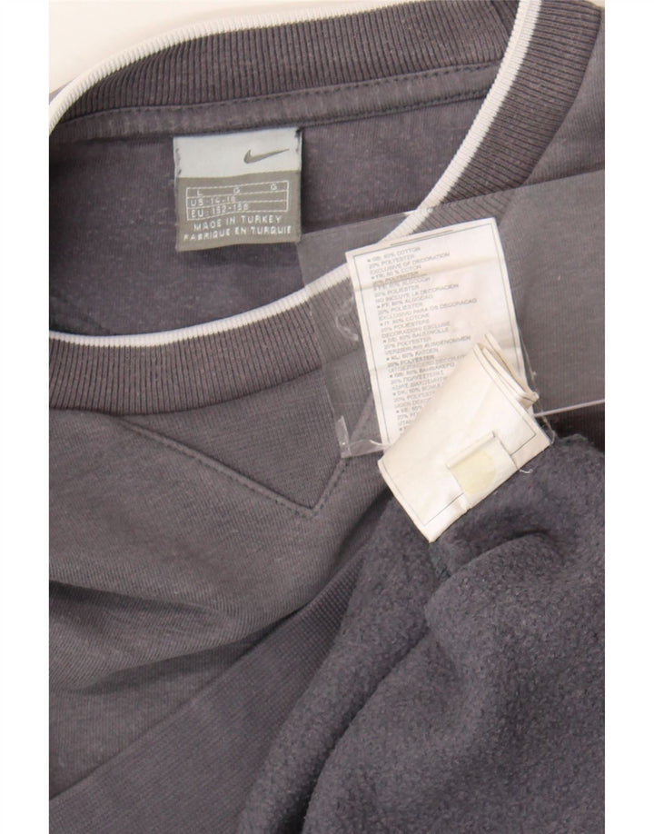 Bluza chłopięca Nike w wieku 12-13 lat, duża, szara, bawełniana