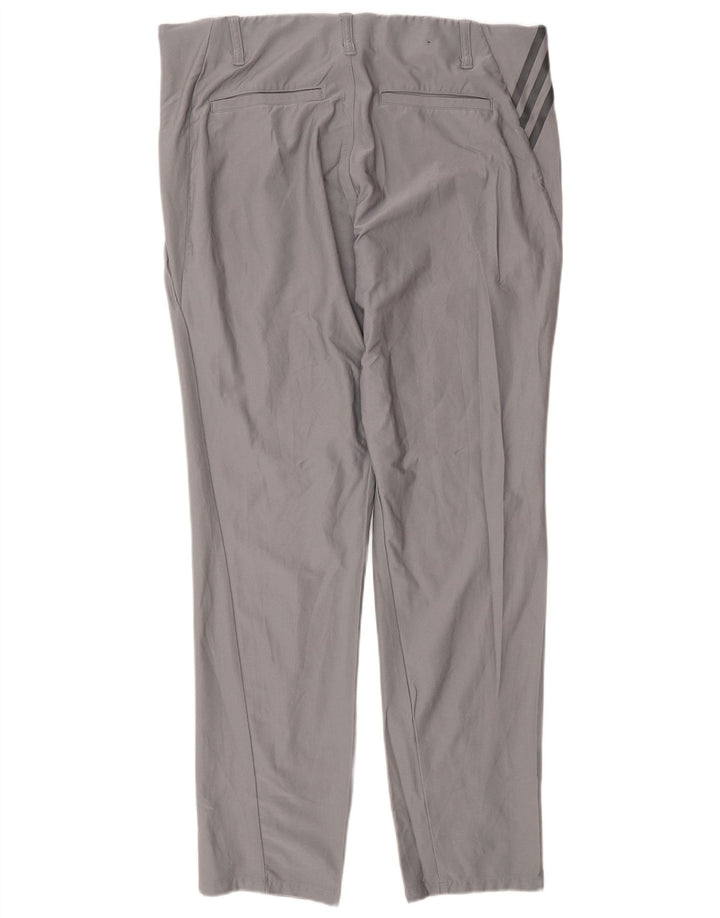 Męskie spodnie Chino Adidas W34 L32 Szary poliester