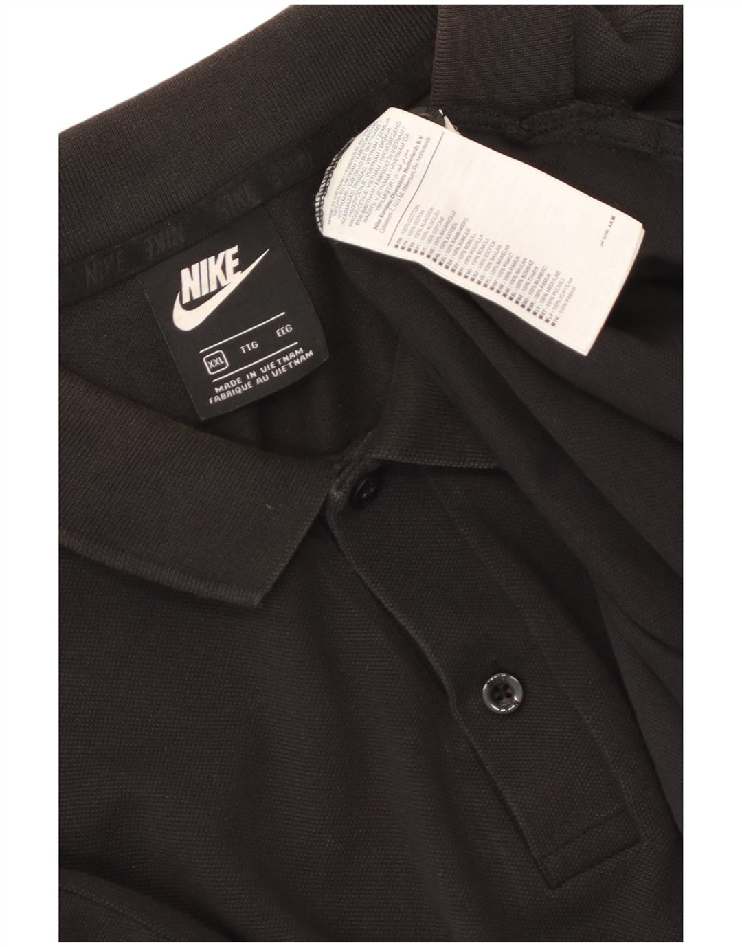 Męska koszulka polo Nike 2XL Czarna, bawełniana