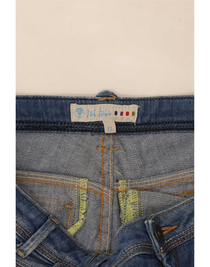 Damskie spodenki jeansowe Fat Face UK 12 Medium W32 Niebieskie bawełniane
