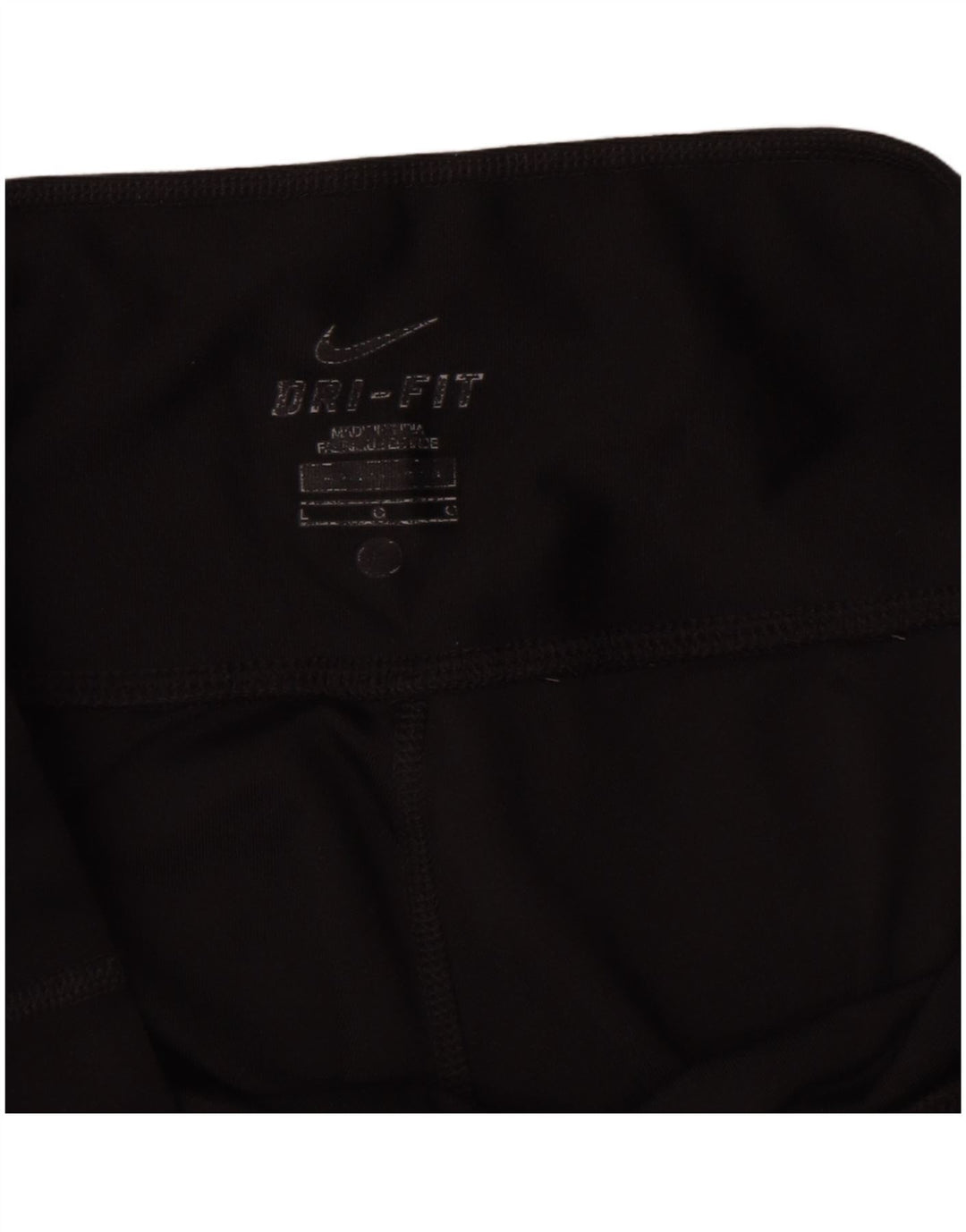 Damskie legginsy Nike Dri Fit Capri UK 14, duże, czarne, poliestrowe