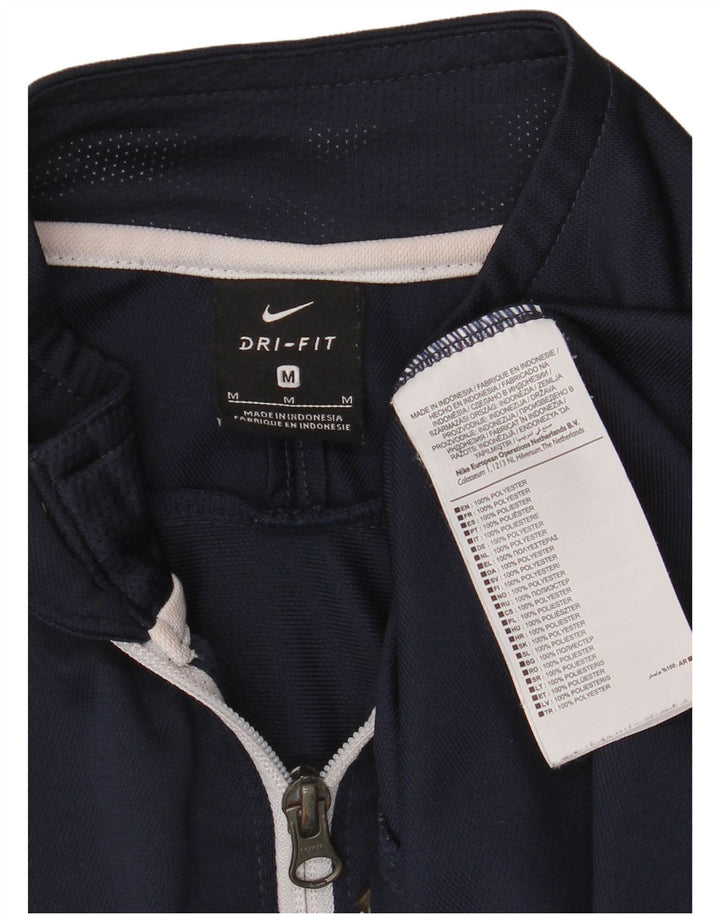Kurtka męska dresowa Nike Dri Fit, średni granatowy poliester