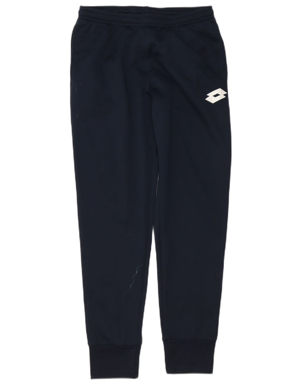 Damskie spodnie dresowe Lotto Joggers UK 14, duże granatowe, poliestrowe