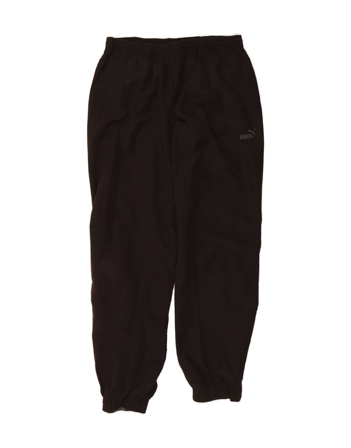 PUMA Mens Graphic Tracksuit Trousers Joggers Large  Black Vintage Puma and Second-Hand Puma from Messina Hembry 
