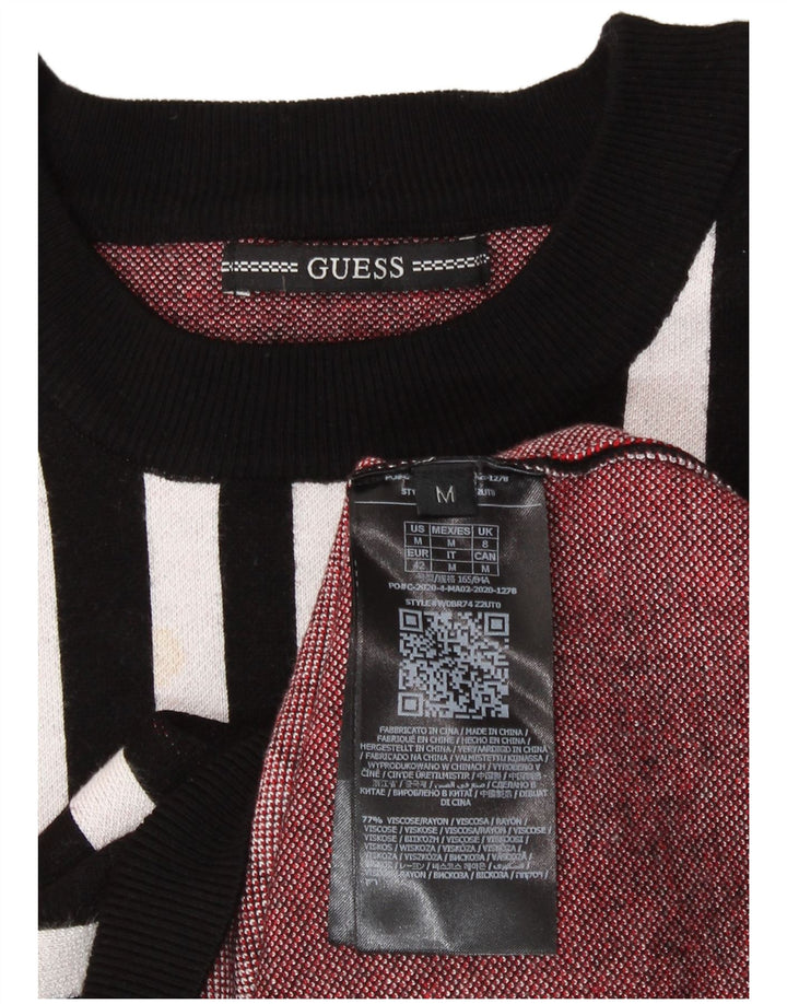 Damski sweter oversize z okrągłym dekoltem Guess UK 8, mały czarny