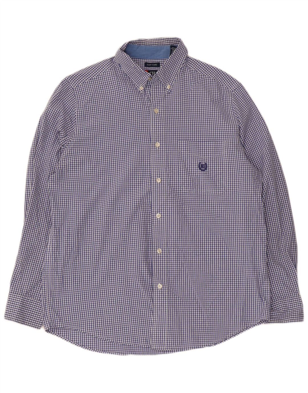 Chaps Koszula męska Średni Granatowy Gingham Bawełna