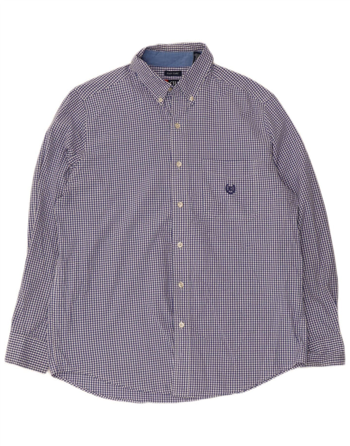 Chaps Koszula męska Średni Granatowy Gingham Bawełna