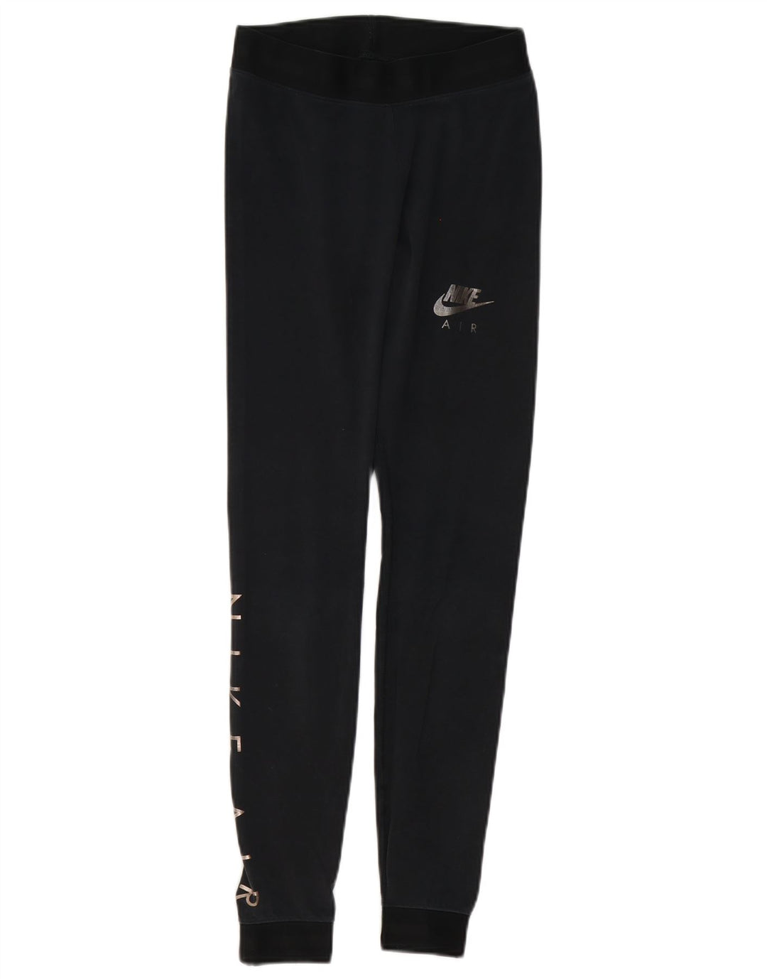 Damskie legginsy Nike Graphic UK 10, małe, czarne, z blokami kolorów