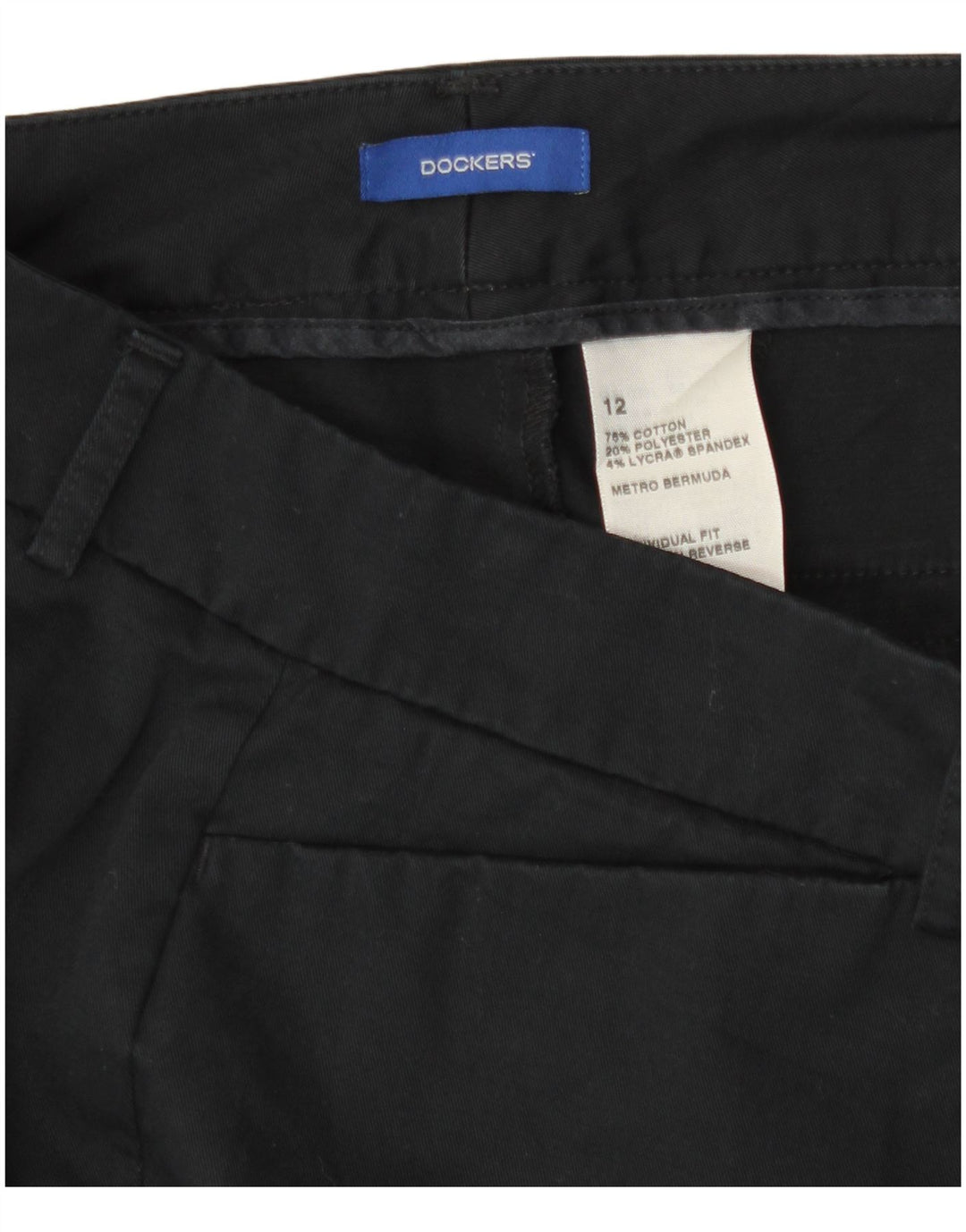 Damskie spodenki na co dzień Dockers, duże, W36, czarne, bawełniane