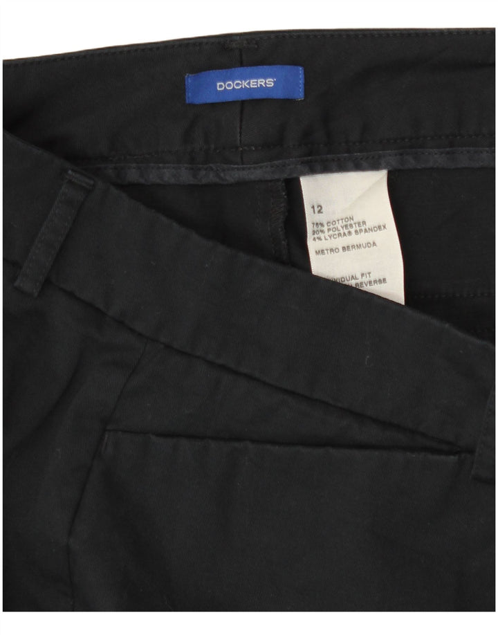 Damskie spodenki na co dzień Dockers, duże, W36, czarne, bawełniane