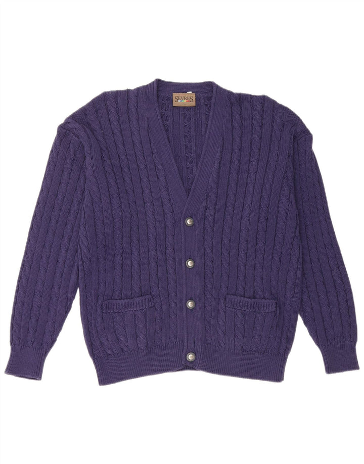 Sweter męski Sevres IT 50, średni granatowy, bawełniany