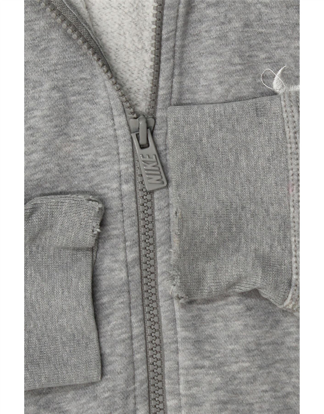 Męski sweter z kapturem i zamkiem błyskawicznym Nike, średnioszary, bawełniany w cętki
