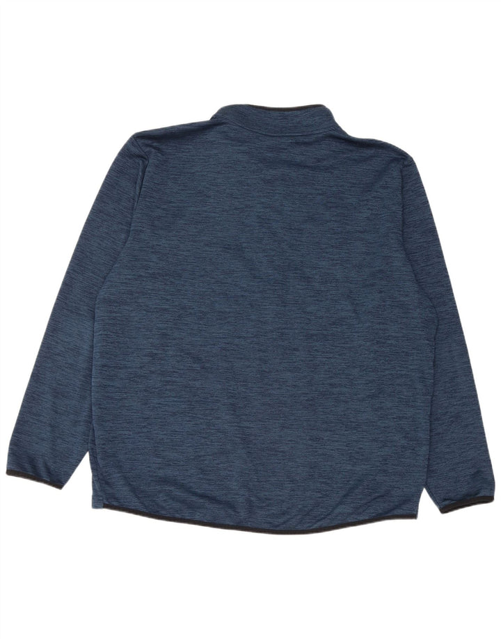 Męski dres Under Armour z zamkiem błyskawicznym, 2XL, niebieski, nakrapiany