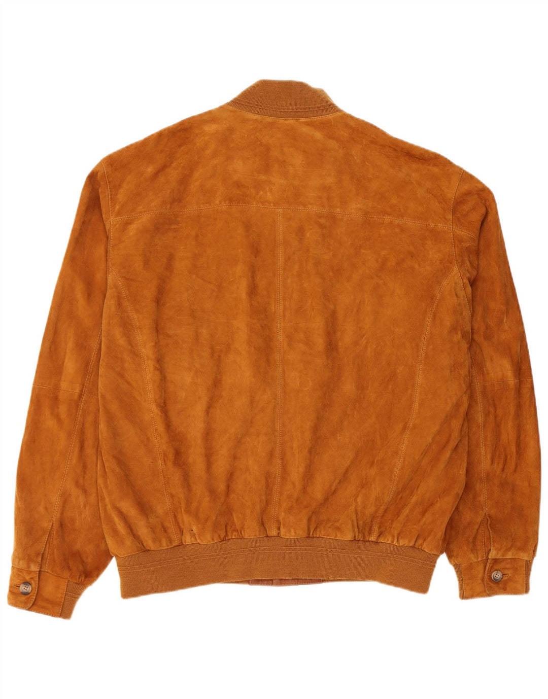 Męska zamszowa kurtka bomber Pierre Cardin UK 48 4XL Brązowa skóra