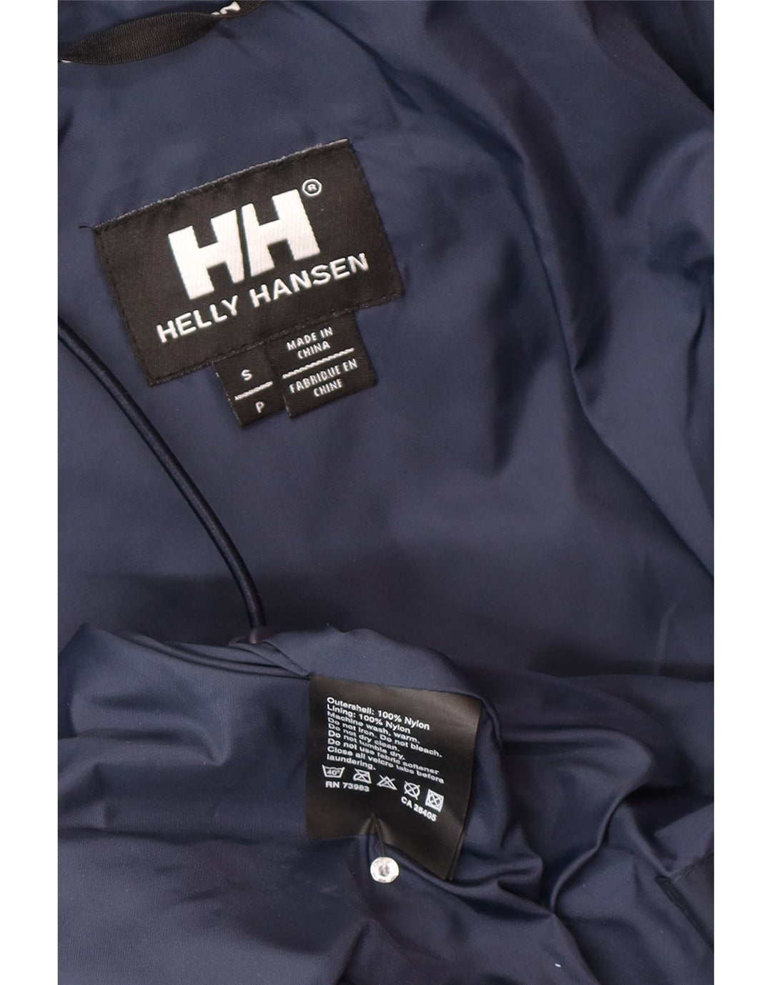 Męska kurtka wiatrówka Helly Hansen z kapturem UK 36, mała granatowa
