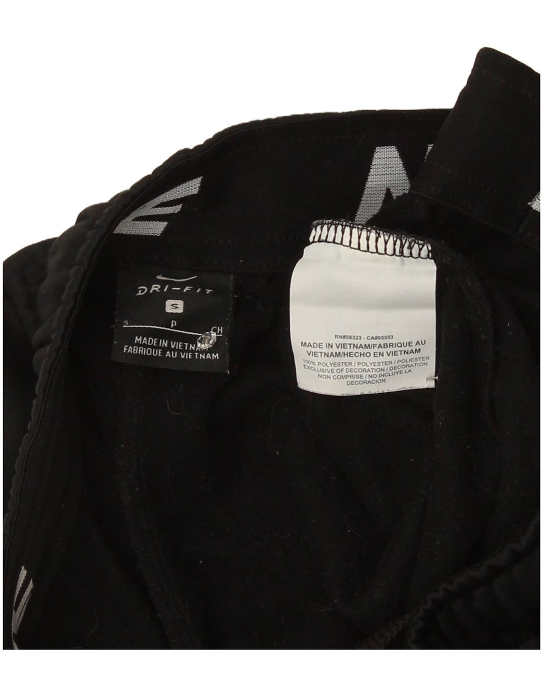 Męskie spodnie dresowe Nike Dri Fit, małe, czarne, poliestrowe